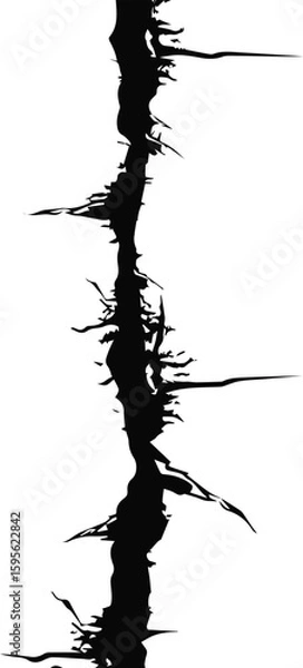 Obraz 지진, 갈라짐 실루엣
