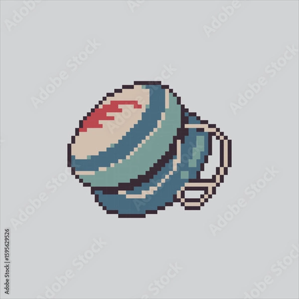 Fototapeta Pixel art illustration Yoyo Toys. Pixelated Yoyo kid. Yoyo Kids Toy Icon pixelated for the pixel art game and icon for website and video game. old school retro.