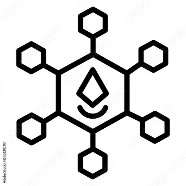 Fototapeta NFT  vector line icon design