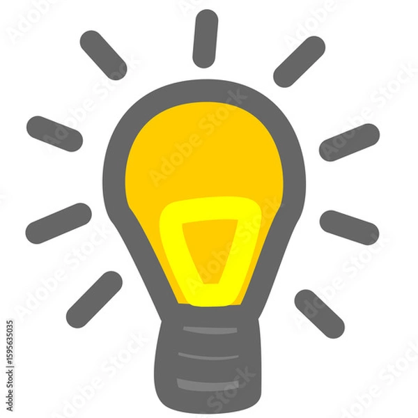 Obraz light bulb icon