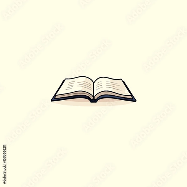 Obraz open book vector