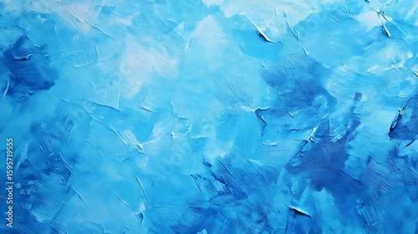 Obraz Blue Abstract Paint Texture. (4)