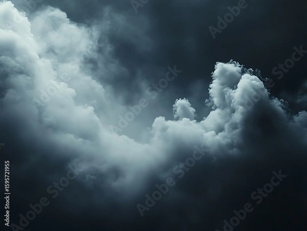 Fototapeta Dramatic Dark Storm Cloudscape. (4)