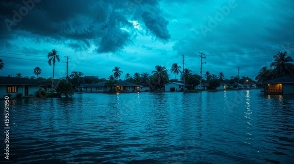 Obraz Flooding in Florida from Hurricane