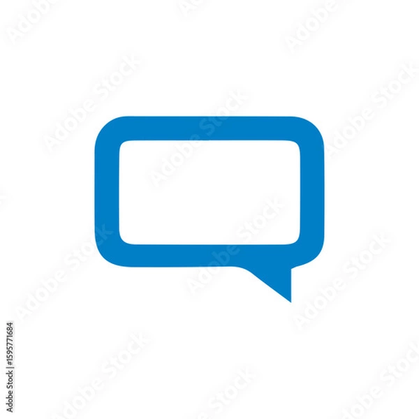 Obraz chat icon on a white background