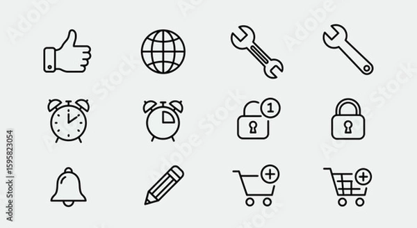 Fototapeta web icon pack