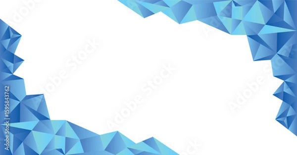 Fototapeta blue  triangle abstract modern background