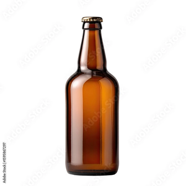 Obraz Amber glass beer bottle (1)