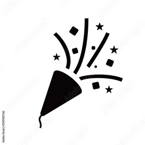 Obraz クラッカーのシルエット