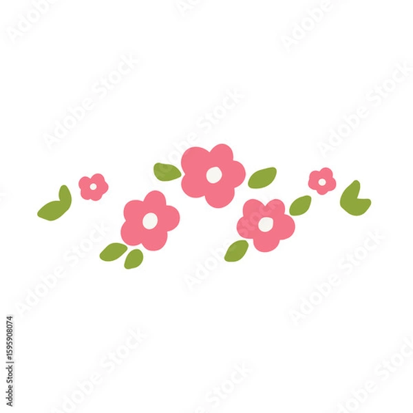 Fototapeta Flowers Elements 