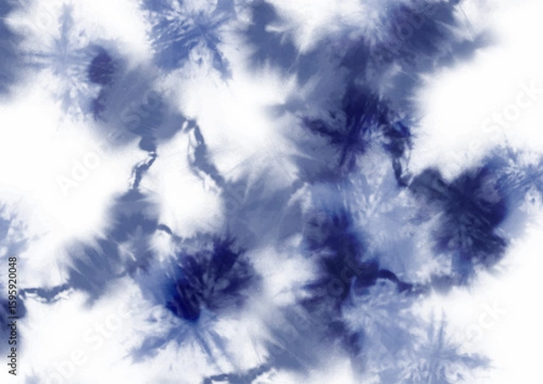 Obraz Shibori style tie dye background