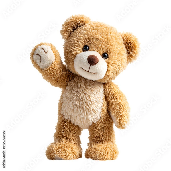 Obraz Adorable teddy bear waving hello!