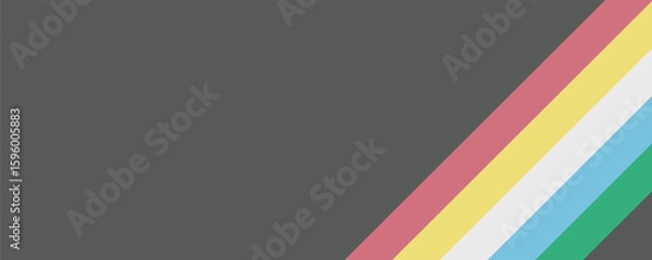 Fototapeta Disability pride flag. Color stripes representing a form of impairment