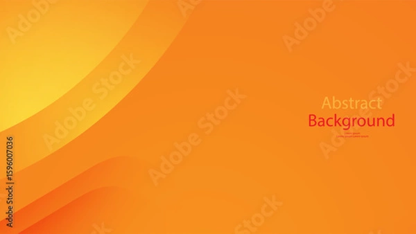 Fototapeta Warm and orange color background abstract art vector