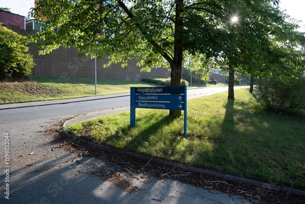 Obraz Information sign Högsätra Sjukhus Lidingö