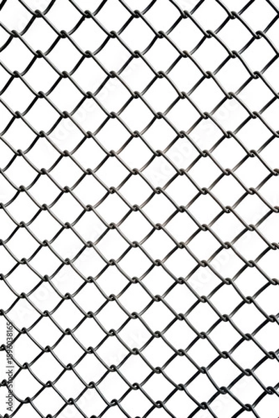 Obraz Steel bar railings on a transparent background, ideal for construction designs, architectural elements, and digital projects..