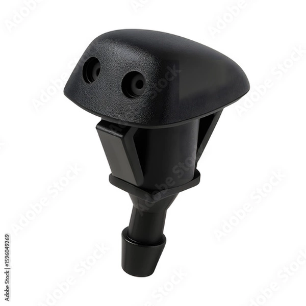 Fototapeta Windshield washer nozzle in black plastic design for vehicles  