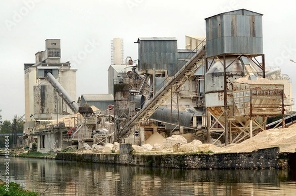 Fototapeta usine sable