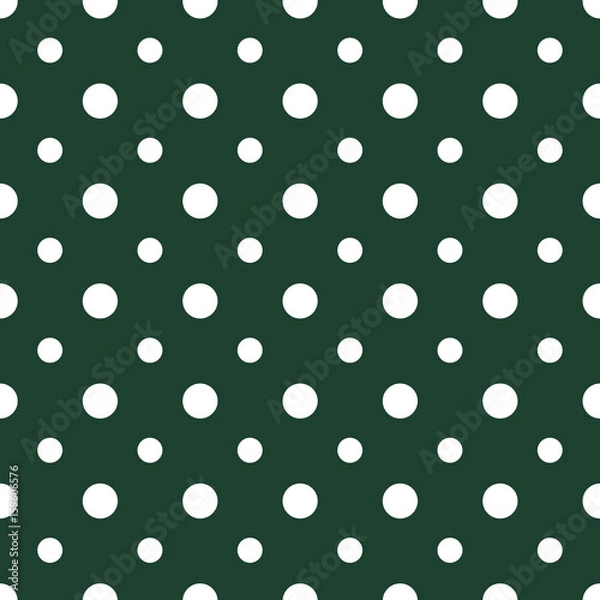 Fototapeta Abstract geometric dotted seamless pattern. Vector illustration. Colorful pastel background. Wallpaper for kids room or interior design