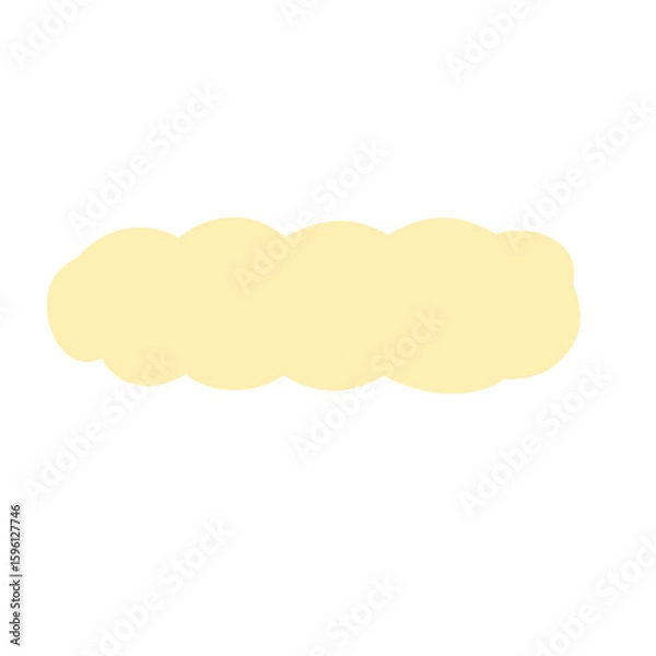Obraz vector illustration of a cloud