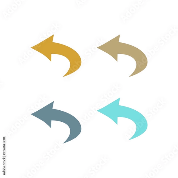 Obraz ARROWS FOR GRAPH OR PROJECT DESIGN ELEMENTS VECTOR