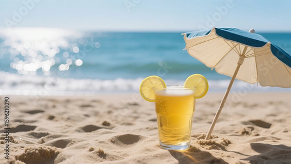 Fototapeta Lemon beer