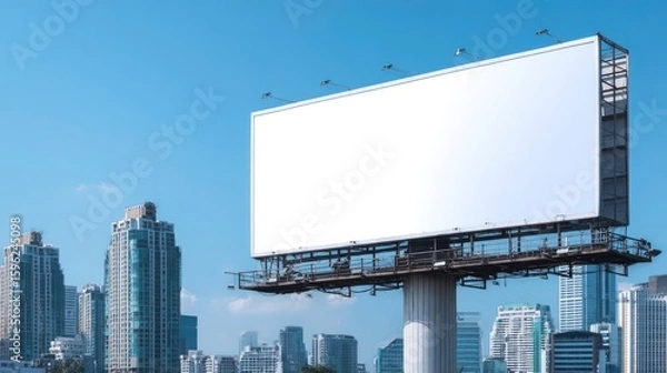 Fototapeta Person holding a closed, plain cardboard box carefully in their hands, ready to deliver package.