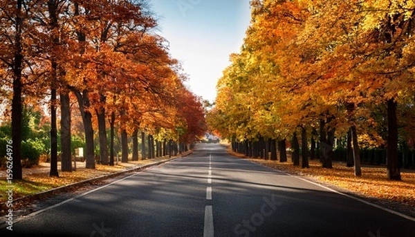 Fototapeta fall street empty