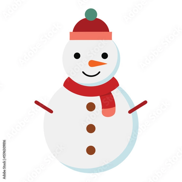 Fototapeta Santa Claus Vector Illustration ? Cartoon, Clipart and Line Art Design for Christmas Graphics.eps