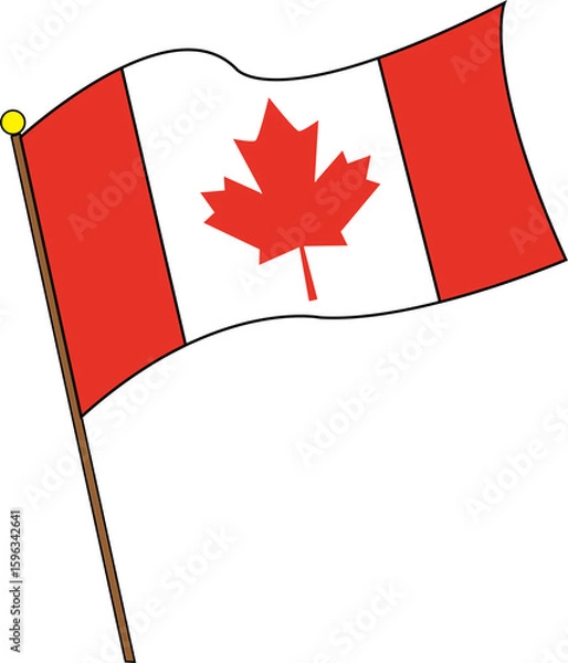 Fototapeta カナダ国旗