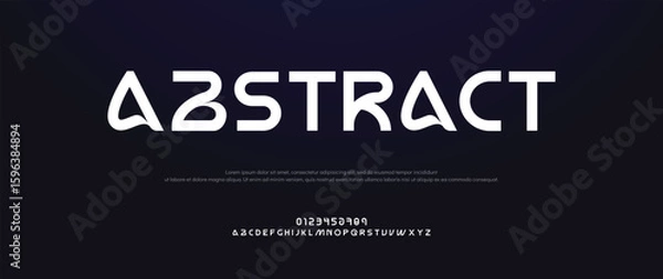 Obraz Abstract sport modern minimal logo alphabet fonts. Typography minimalist urban sana serif digital fashion future creative sport logos fonts. vector illustration
