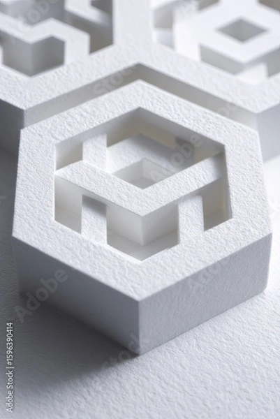 Fototapeta Abstract Geometric Hexagon Pattern