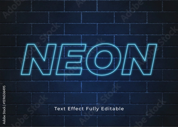 Obraz Neon text effect