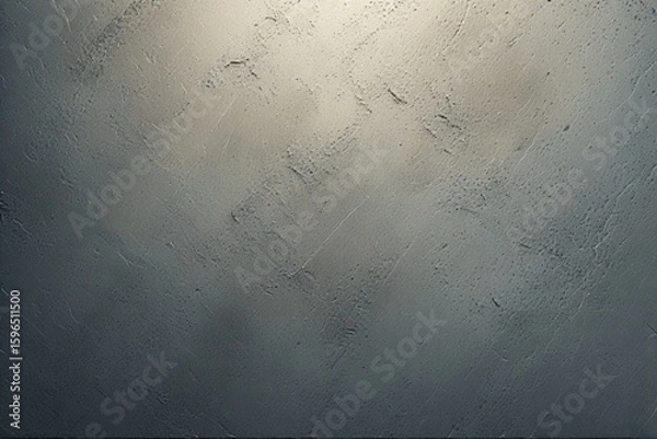 Fototapeta Dark grey textured concrete wall background with a spotlight effect.