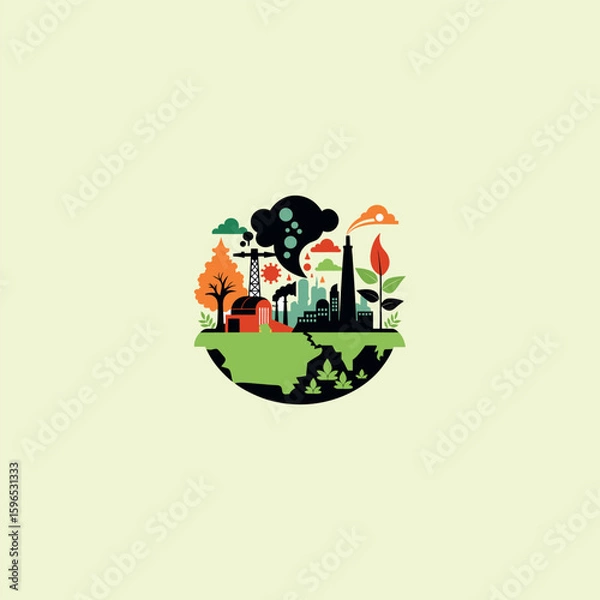 Fototapeta Environment Logo	