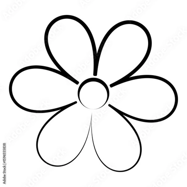Obraz Flower Silhouette Vectors