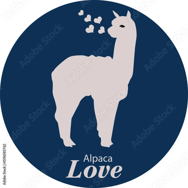 Fototapeta Alpaca Vector Image