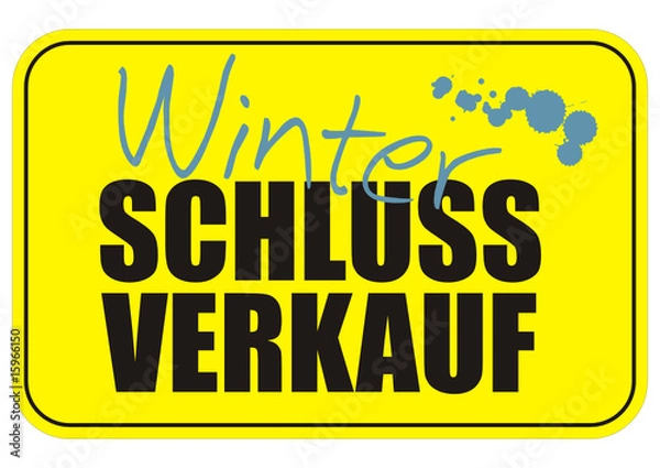Obraz Winterschlussverkauf