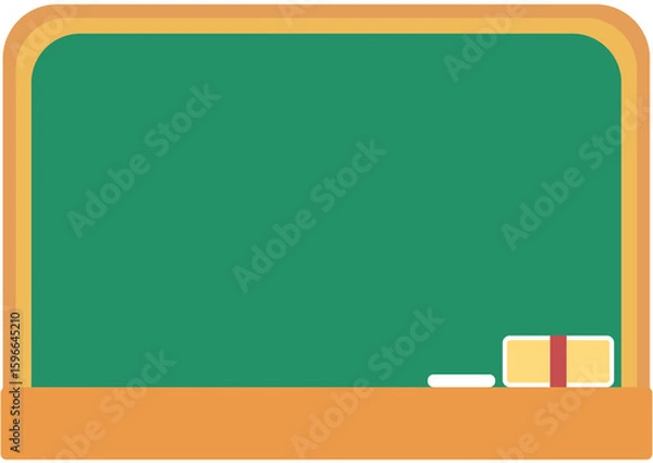 Obraz 유치원 어린이집 학교 칠판 분필 칠판 지우개 필기 기록 공부 학습 교육 메모지 칠판 메모지 일러스트