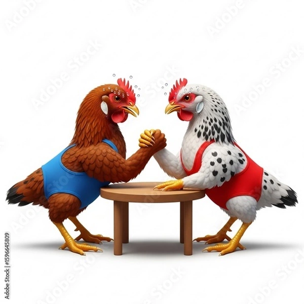 Obraz Crayz chicken generative ai 