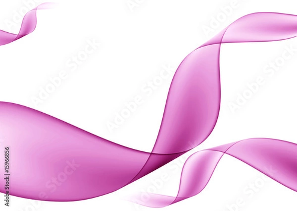 Obraz Pink spirals on white