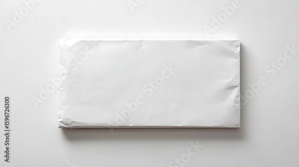 Obraz Shiny rectangular package on a white background
