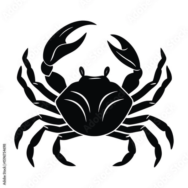 Obraz blue crab on white background