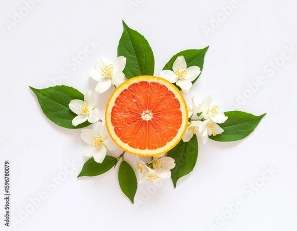 Fototapeta orange with leaves