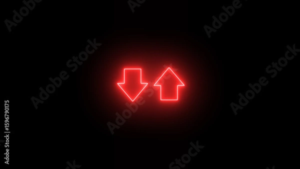 Obraz Arrow up and down, double arrow.