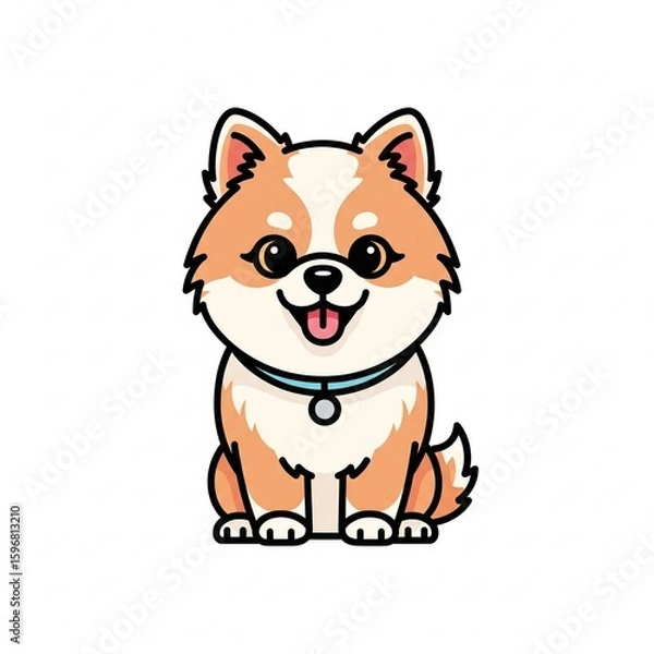 Obraz Dog vector generative ai 