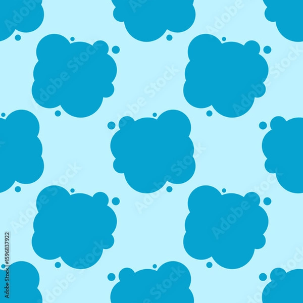 Obraz Abstract Blue Blob Seamless Pattern