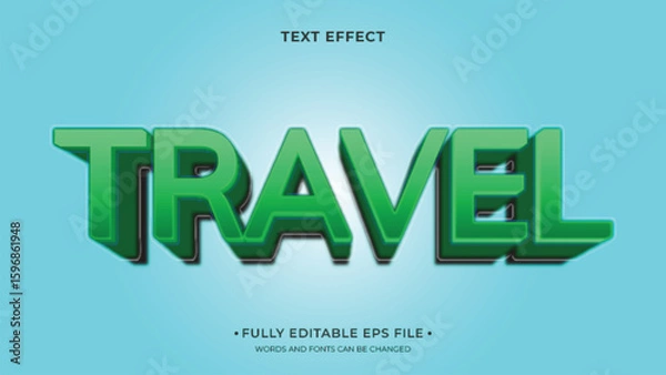 Obraz editable text effect, 3d text effect