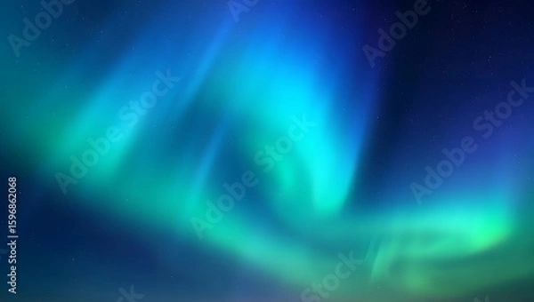 Obraz Vibrant Northern Lights Display in Arctic Sky
