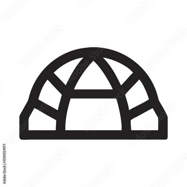 Fototapeta Abstract globe icon, a vector illustration of a global network and business planet design